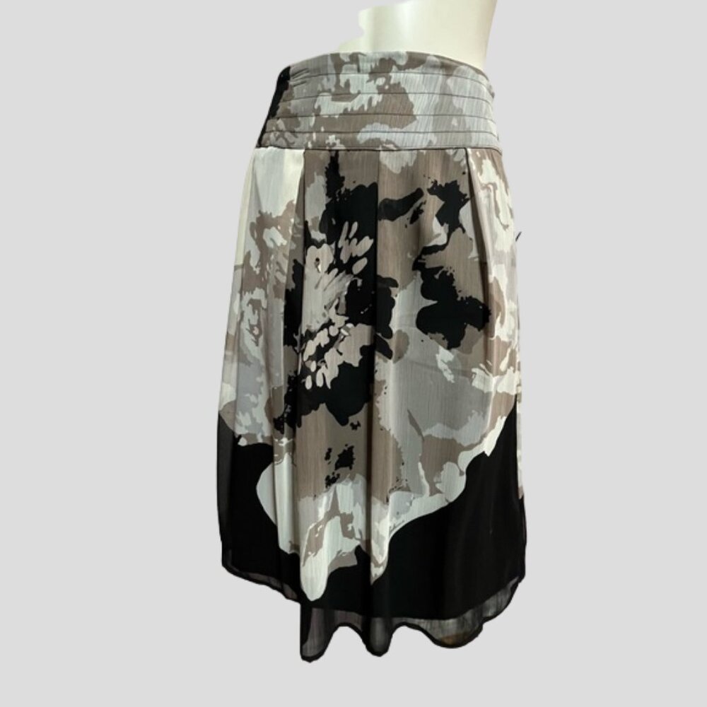 NWT Cleo Black, Taupe and Cream Skirt